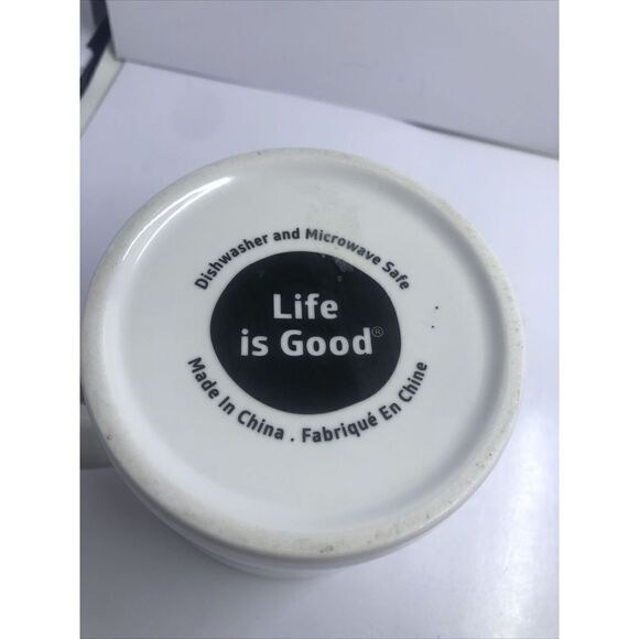 Life is Good Coffee Cup Mug  Do What You Love Love What you do 2 Sided - Picture 11 of 12